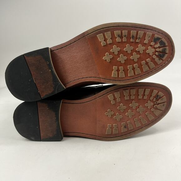 Moretti Black Label Mens Alan Cap Toe Boots Size 13D Cognac Brown Side Zipper main image 4
